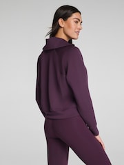 紫色 - SPANX AirEssentials® Half Zip Sweat Top - 5的图像2｝