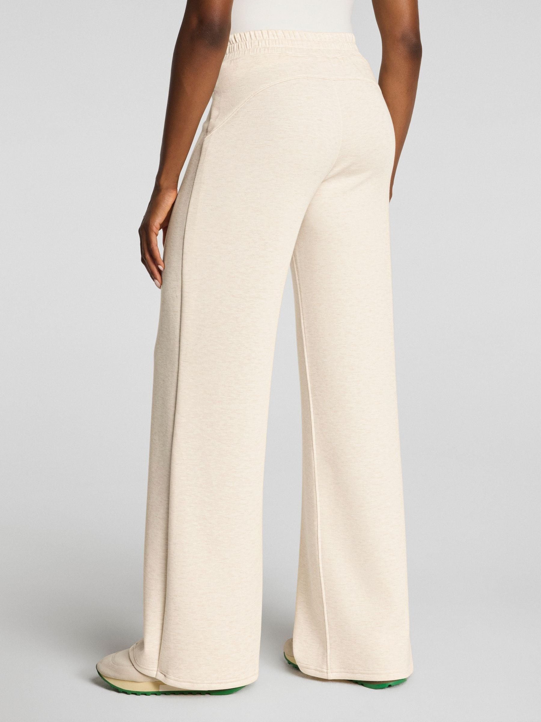 Buy SPANX Cream AirEssentials® Wide Leg Trousers from Next USA