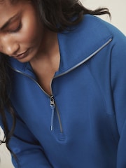 SPANX Light Blue AirEssentials® Half Zip Sweat Top - Image 4 of 4