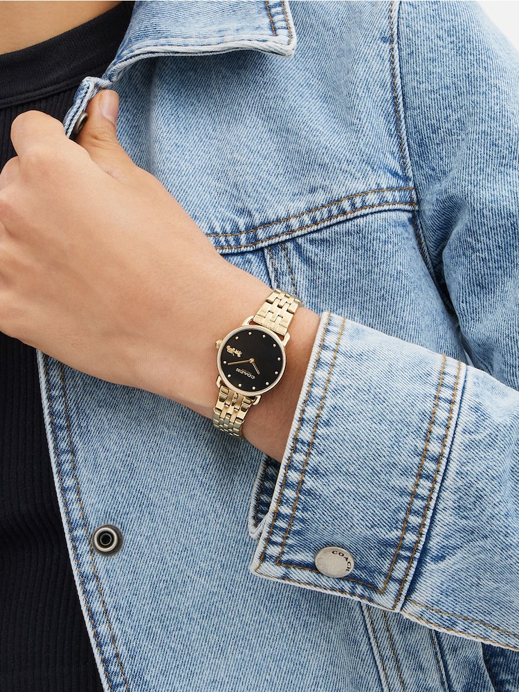 COACH Gold Elliot Gold IP Bracelet Watch - Image 4 of 4 COACH Gold Elliot Gold IP Bracelet Watch - Image 4 of 4