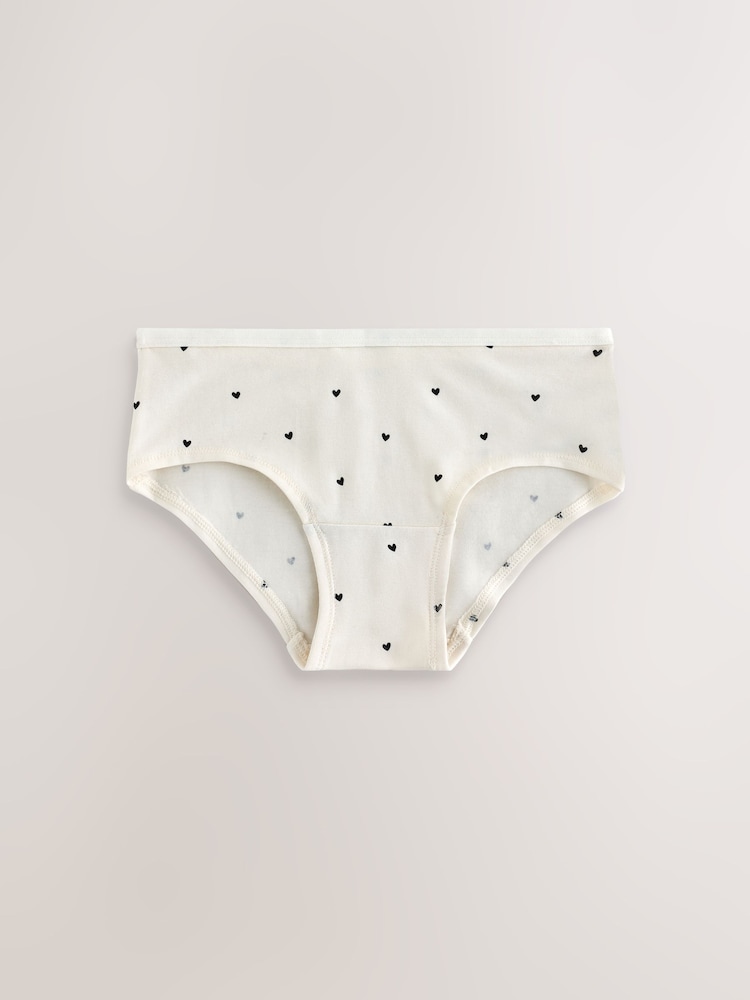Black/White Dots Hipster Briefs 5 Pack (2-16yrs) - Image 2 of 9 Black/White Dots Hipster Briefs 5 Pack (2-16yrs) - Image 2 of 9