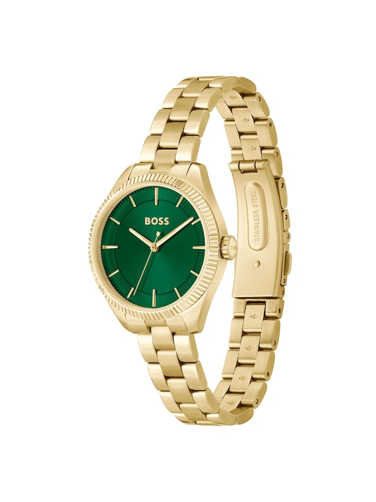 BOSS Gold Sage Light Yellow Gold IP Bracelet Watch - Image 2 of 3 BOSS Gold Sage Light Yellow Gold IP Bracelet Watch - Image 2 of 3