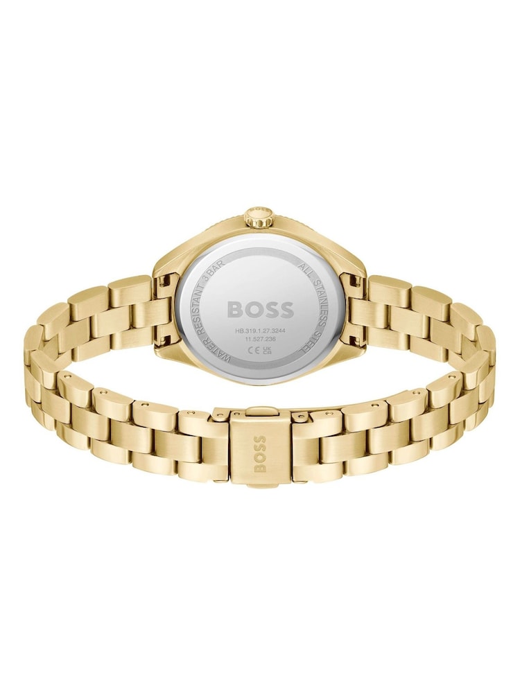 BOSS Gold Sage Light Yellow Gold IP Bracelet Watch - Image 4 of 4 BOSS Gold Sage Light Yellow Gold IP Bracelet Watch - Image 4 of 4