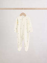 Green Star Two Way Zip Baby Sleepsuits 5 Pack (0mths-2yrs) - Image 3 of 16