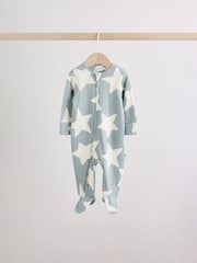 Green Star Two Way Zip Baby Sleepsuits 5 Pack (0mths-2yrs) - Image 5 of 16