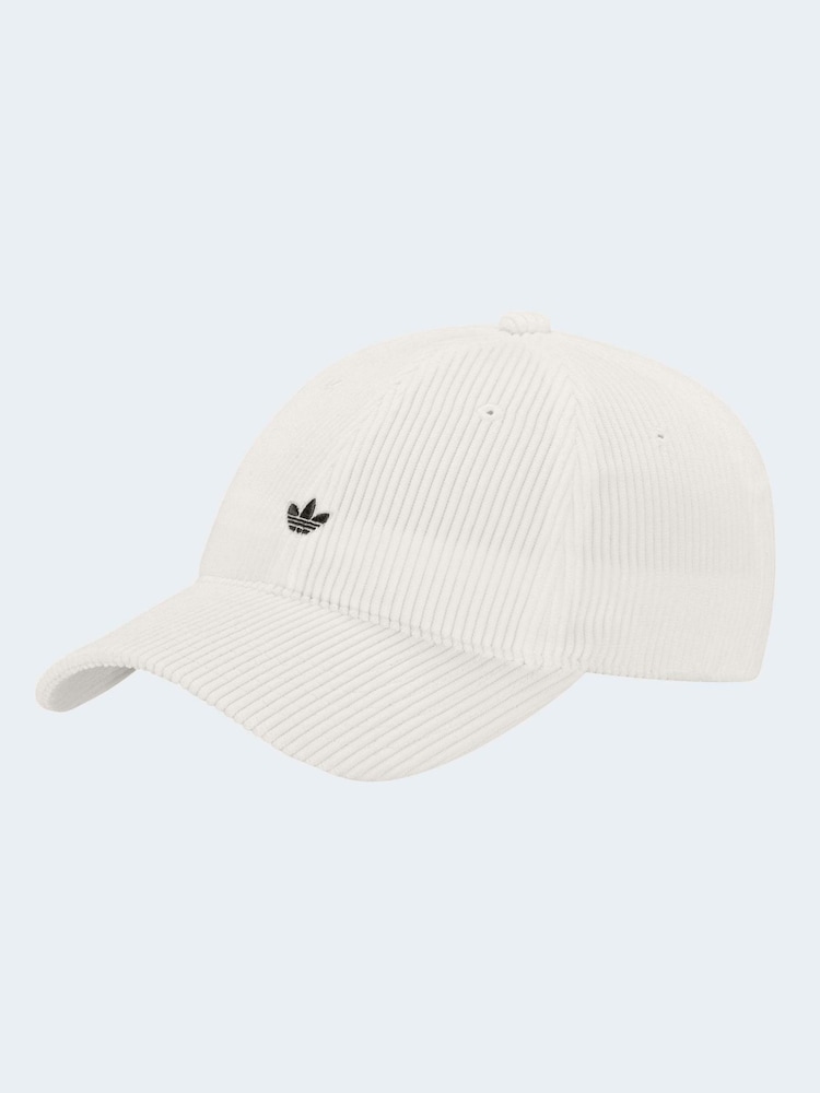 Blanco - Gorra de béisbol de pana de adidas Originals - Imagen 1 de 2