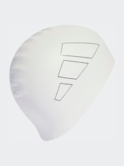 adidas White/Black Performance Swim Cap - Image 2 of 4