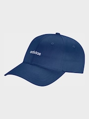 adidas Dark Blue Linear Embroidered Cap - Image 1 of 2
