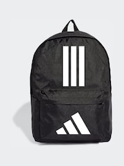 adidas Black/White Classic 3 Bar Logo Backpack - Image 1 of 7