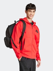 adidas Black/White Classic 3 Bar Logo Backpack - Image 2 of 7