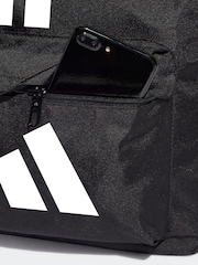 adidas Black/White Classic 3 Bar Logo Backpack - Image 7 of 7