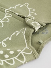 Multi Dino Two Way Zip Baby Sleepsuits 5 Pack (0mths-3yrs) - Image 11 of 16