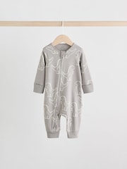 Multi Dino Two Way Zip Baby Sleepsuits 5 Pack (0mths-3yrs) - Image 6 of 16