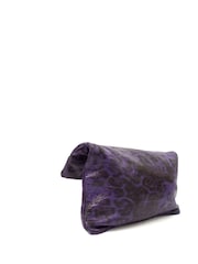 The Handbag Clinic Purple Mulberry Print Mitzy Clutch Bag - Image 3 of 6