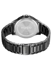 HUGO Black Leap IP Bracelet Watch - Image 2 of 4