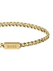 BOSS Gold Plated Chain For Him IP Bracelet - Image 2 of 3