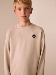 Ecru skull logo Sweatshirt Sweat Hoodie (3-16yrs) - Image 2 of 6