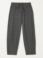 FatFace Alev Grey Tapered Check Trousers - Image 6 of 6
