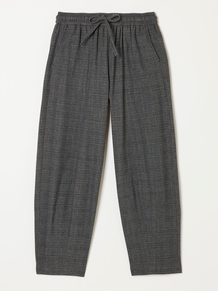 FatFace Alev Grey Tapered Check Trousers - Image 6 of 6 FatFace Alev Grey Tapered Check Trousers - Image 6 of 6
