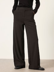 FatFace Presley Black Kilt Check Trousers - Image 1 of 6