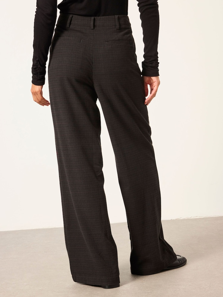 FatFace Presley Black Kilt Check Trousers - Image 2 of 6