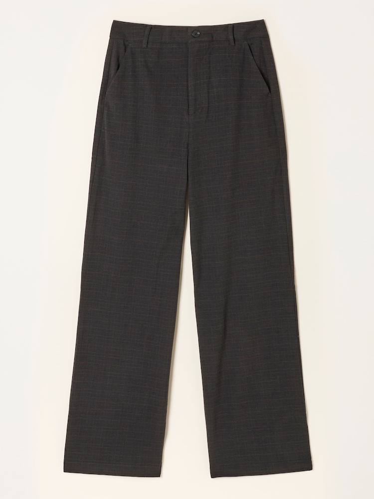 FatFace Presley Black Kilt Check Trousers - Image 6 of 6