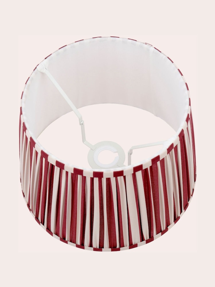 Laura Ashley Red Denwick 12" Pleated Shade - Image 6 of 6