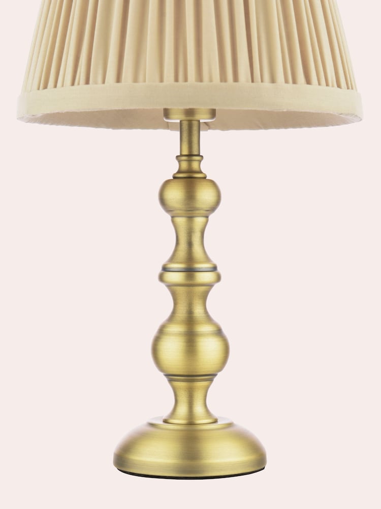Laura Ashley Brass Ezra Twin Pack Matt Antique Table Lamp - Image 5 of 5