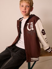 Brown Graphic Print Bomber Jacket (3-16yrs) - Image 3 of 5