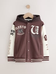 Brown Graphic Print Bomber Jacket (3-16yrs) - Image 6 of 10