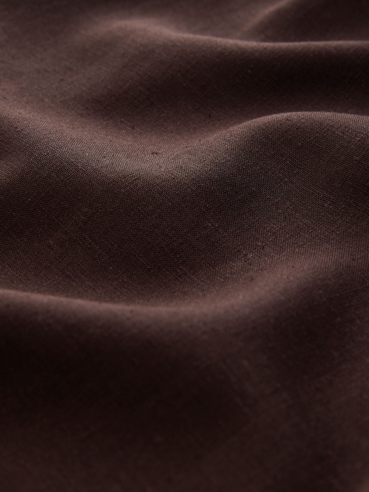 Chocolate Brown/Khaki Green Balloon Trousers With Linen 2 Pack - Image 10 of 10