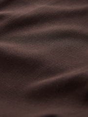 Chocolate/Neutral/Navy 3 Pack Pull On Wide Leg Trousers With Linen - Image 10 of 10