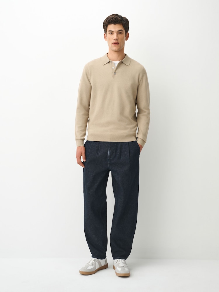 Neutraali - Essential Knitted Polo Shirt - Kuva 2 / 6