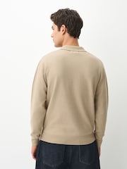 Neutraali - Essential Knitted Polo Shirt - Kuva 3 / 6