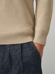 Neutraali - Essential Knitted Polo Shirt - Kuva 5 / 6