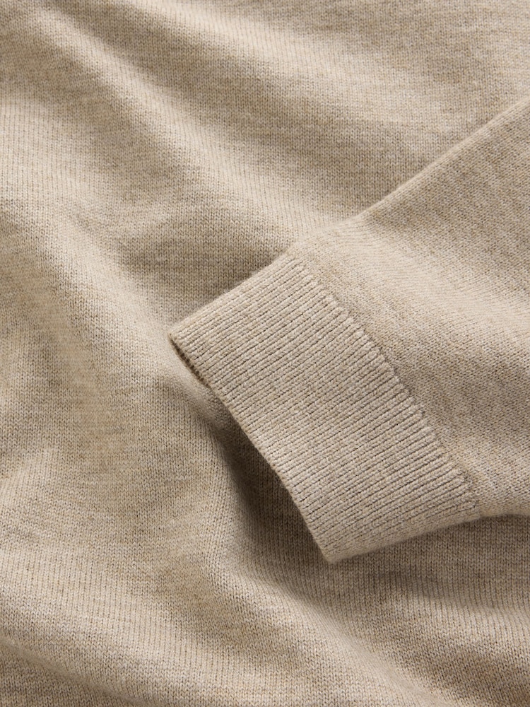 Neutral Regular Fit Essential Knitted Polo Shirt - Image 9 of 9