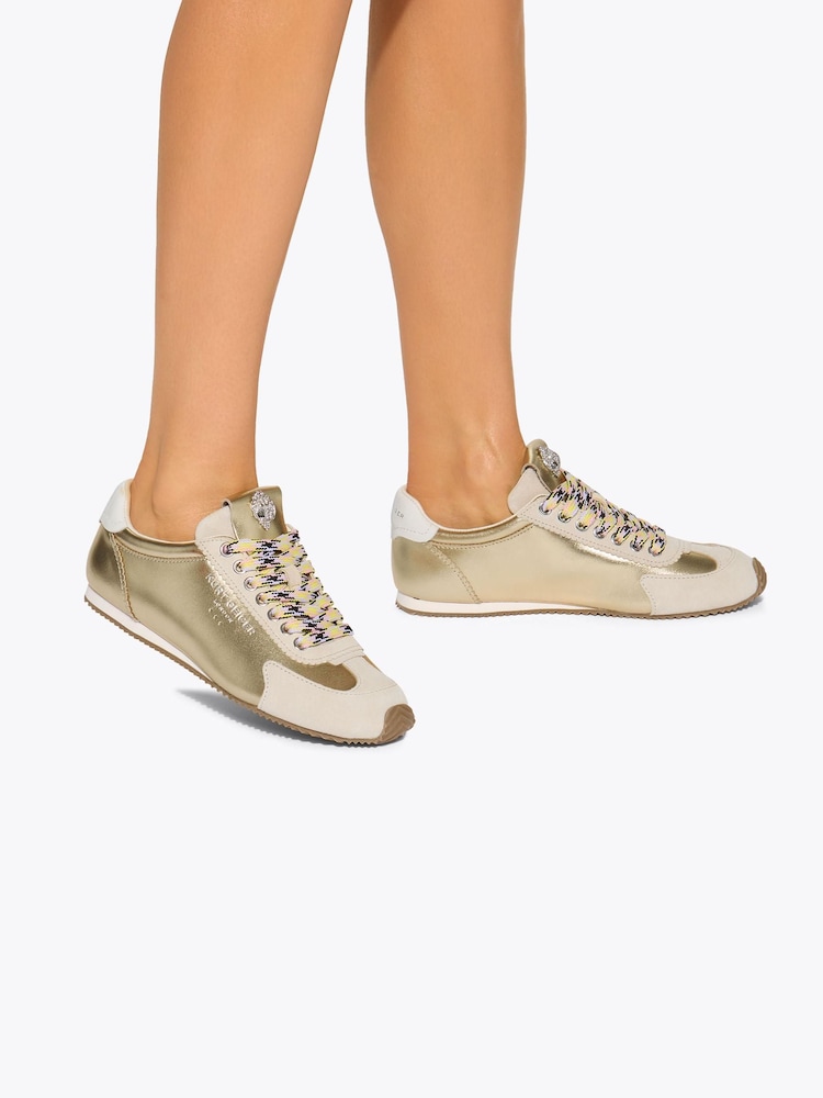 Kurt Geiger London Gold Islington Trainers - Image 1 of 5