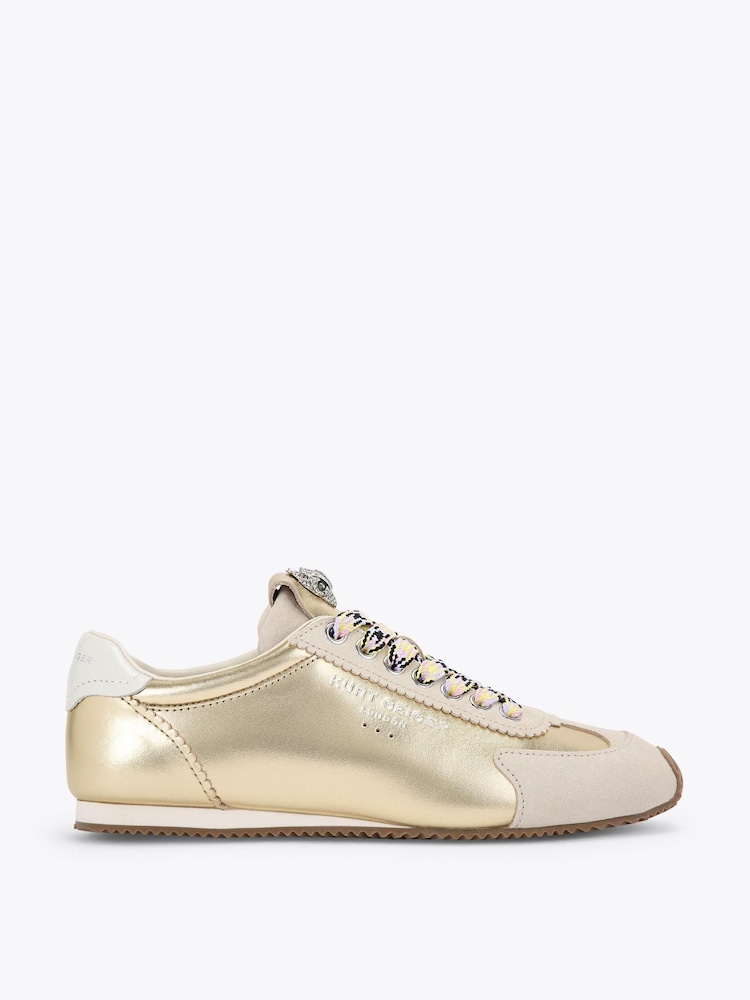 Kurt Geiger London Gold Islington Trainers - Image 2 of 5