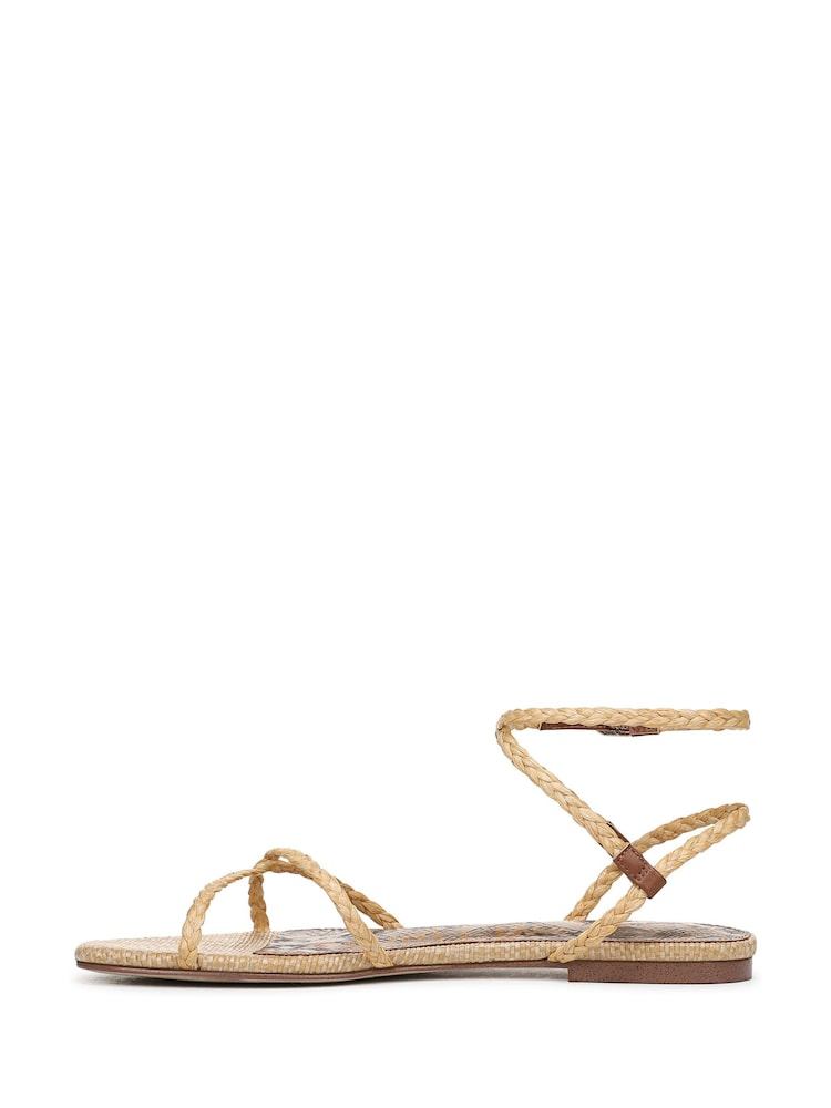 Sam Edelman Natural Ellina Braid Regular Fit Strappy Sandals - Image 2 of 6