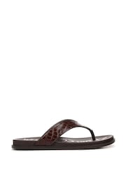 Sam Edelman Brown Lila Regular Fit Toe Post Sandals - Image 1 of 7