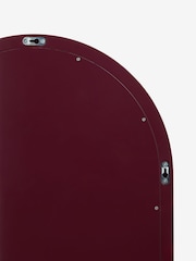 MADE.COM Burgundy Red Reya Oval Mirror - Image 5 of 5
