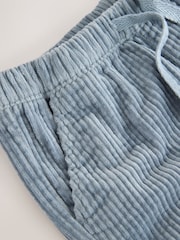 Mid Blue Corduroy Pull On Shorts (3mths-7yrs) - Image 7 of 8