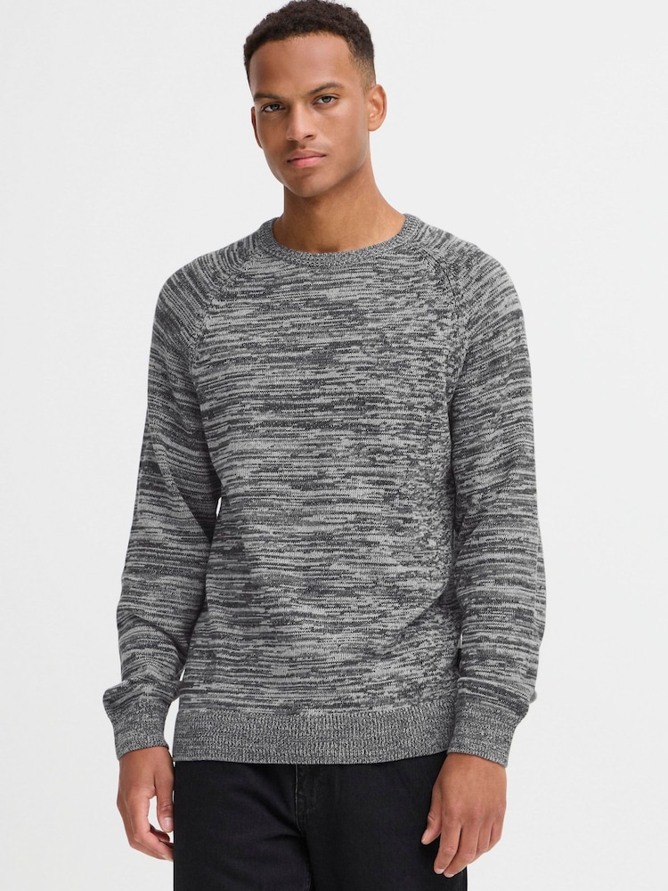 Blend Grey BHBenjamin Crew Neck Jumper - Image 1 of 4 Blend Grey BHBenjamin Crew Neck Jumper - Image 1 of 4