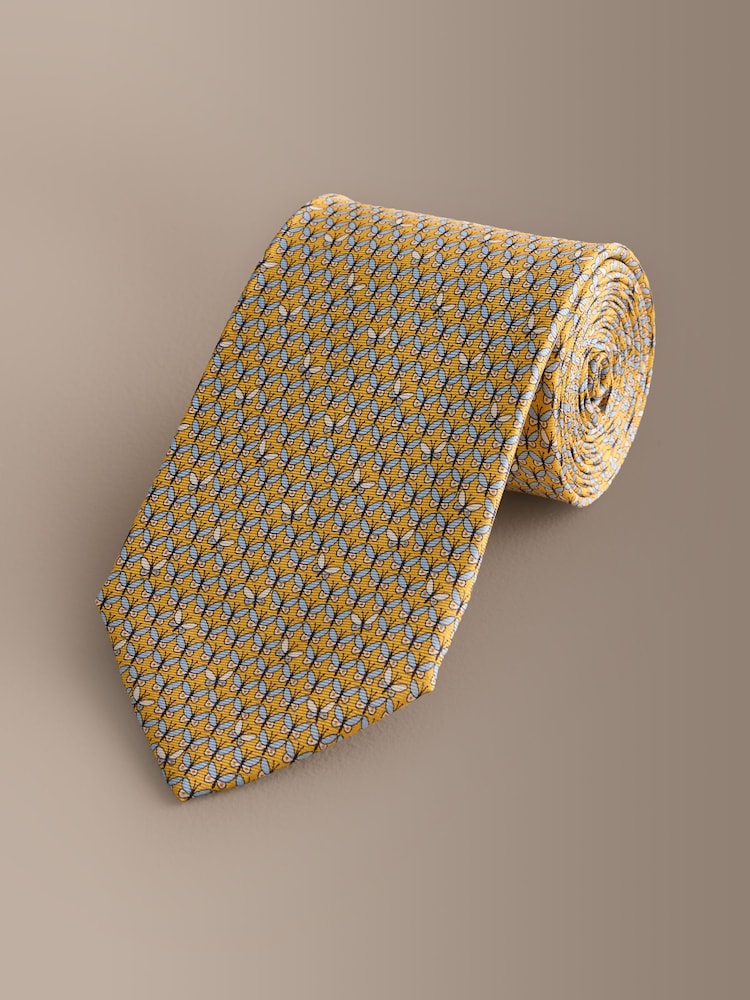 Yellow Signature Italian Silk Design Tie - Image 1 of 3