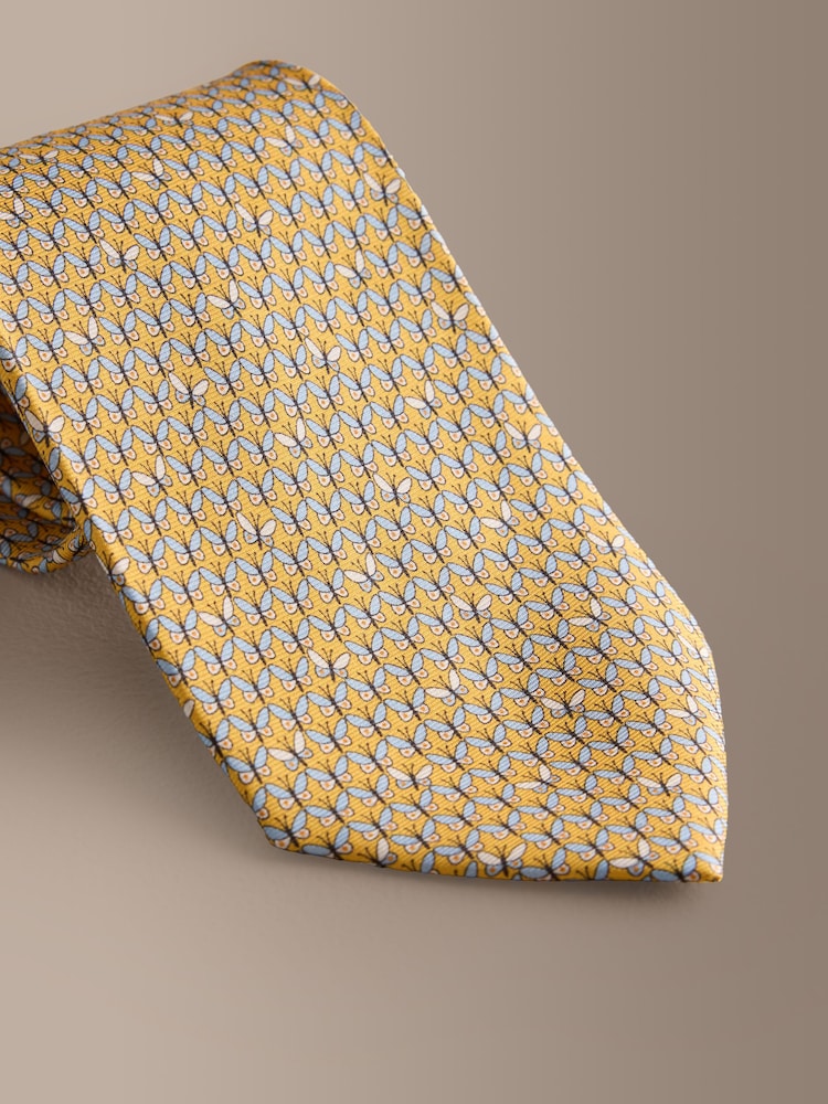 Yellow Signature Italian Silk Design Tie - Image 2 of 3