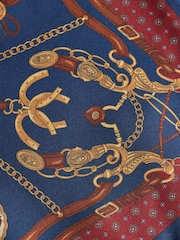 Navy Silk Pocket Square - Image 3 of 3