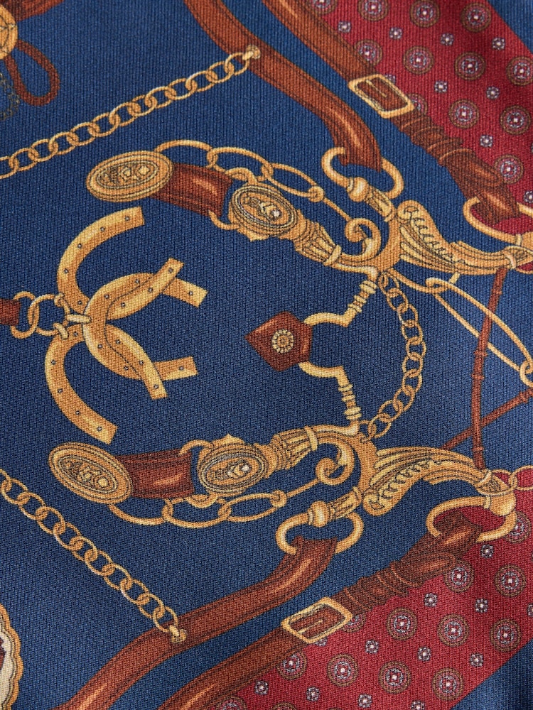 Navy Silk Pocket Square - Image 3 of 3