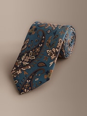 Blue Signature Silk Italian Paisley Tie - Image 1 of 3