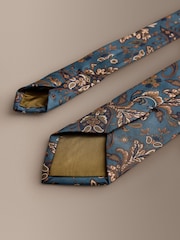 Blue Signature Silk Italian Paisley Tie - Image 3 of 3