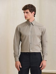 Neutral N. Premium Cotton Stretch Shirt and Tonal Tie and Tie Clip Set - Image 4 of 5